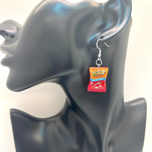 Cheetos Chip Bag Earrings - Chips Earrings - Crisps Earrings - Picture 8 of 9